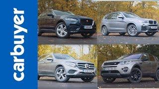 Jaguar F-Pace v BMW X3 v Mercedes GLC v Land Rover Discovery Sport - Carbuyer