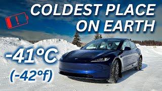 Tesla vs The COLDEST Place on Earth