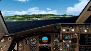 HD | Prepar3D QualityWings 757 Cockpit landing | Princess Juliana