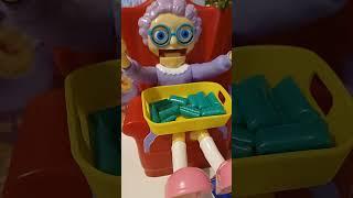 asmr GREEDY GRANNY waiting tray to full  #viral #trending #shorts #newshorts #candy #violyofmilan