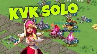 Lords Mobile - SOLO fury targets on KVK. Making their troops disappear. Free kills