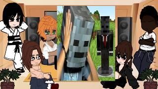 [NTR] Kokujin no Tenkousei React to Hiroki as GROX Minecraft 1,000,000 Villager MANHUNT|Gacha reacts