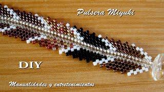 DIY Como hacer UNA  PULSERA MIYUKI . Manualidades y entretenimientos