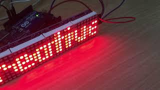 LED 8x8 matrix with arduino | Text Scrolling