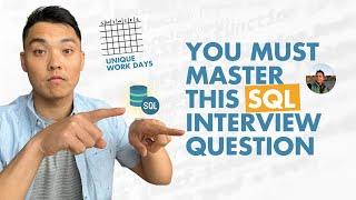 Ace SQL Interview Questions: Solving the Unique Work Days Problem for Data Scientists