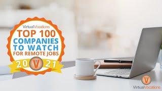 Top 100 Companies to Watch for Remote Jobs in 2021 | Virtual Vocations