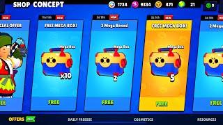 THAAAAAAANKS!!!FREE MEGA BOX and MORE GIFTS!- Brawl Stars|Concept