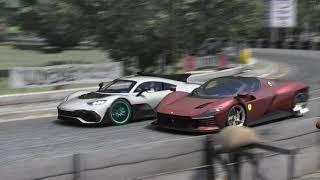 AC/ AMG Project One & Ferrari Daytona SP3  at Bremgarten - 1950