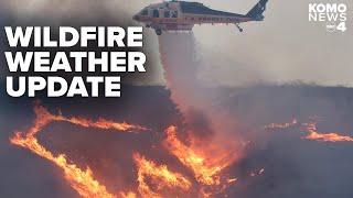 LA wildfire weather update: Rain in Southern California creates mudflows but helps firefighters