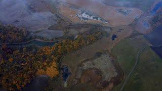 The Mystical Autumn (DJI mini 2 drone video)/ Poltava region, Ukraine/ Foggy fall landscapes