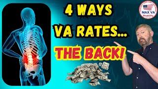 VA Disability BACK PAIN - 4 ways VA Rates the Back For VA Benefits - #veteran #vet #military