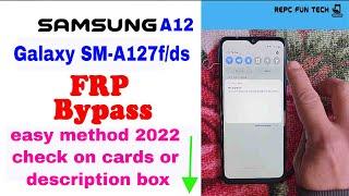 samsung a12 frp bypass | a127f android 11 frp bypass 2022 | browser view not working