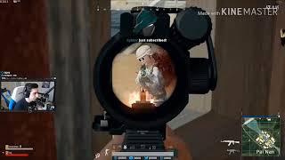 Shroud using eye tracker in PUBG