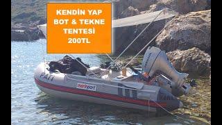 Bot & Tekne için Tente yapımı (ucuz ve sağlam) diy boat tent