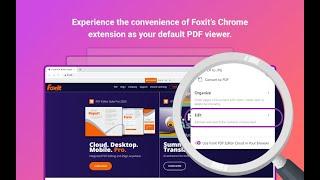 Foxit PDF Editor Cloud for Google Chrome - Get the Chrome extension now!