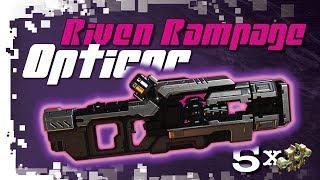 Warframe: Riven Rampage - Opticor - 5 Forma Build with Riven mod