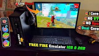 NEW LITE BEST EMULATOR FOR LOW END PC - 1GB RAM NO GRAPHICS CARD | FREE FIRE IN 2GB RAM LiveProoF