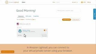 Amazon Lightsail: SSH / Terminal Access