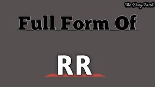 RR Ka Full Form || RR Mining || Rr ka pura name kya hai || #rr #Thedutyfaith #fullforms #full