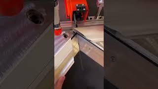 Aluminium profile mitre joint #good tools and equipment make work easy @craftspeople