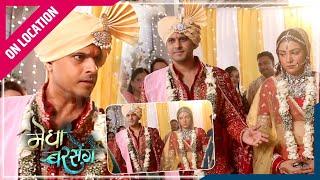 Megha Barsenge | On Location | Arjun Ke Ghar Hua Megha Ka Shocking Welcome