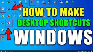 How to create app shortcut on desktop windows 7/8/8.1/10/vista