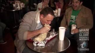 Man v Food Joey eats Burrito