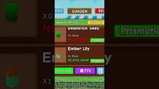 Buying Ember Lily Seed | Grow A Garden Roblox ($15,000,000)
