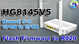 How to Flash HG8145V5 (GPON to EPON) 5v5 Huawei Modem Using Panda Flasher (R020) - Vanz J Tutorials