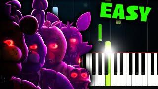 Five Nights At Freddy's - The Movie (Main Theme) - EASY Piano Tutorial