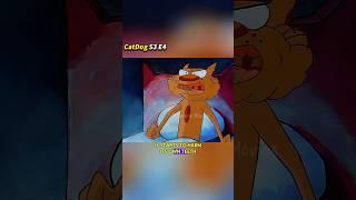 The dog keeps eating garbage, but the garbage comes out of the cat's mouth#cartoon #catdog #funny