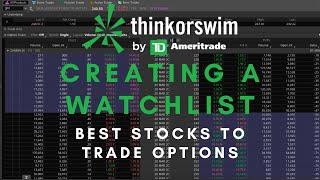 BEST Stock Options To Trade || Creating A Watchlist