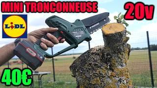 LIDL mini-tronconneuse 20V PARKSIDE PGHSA 20-Li B1 X20VTEAM Cordless Pruning Saw mini chainsaw