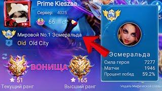 ТОП 1 МИРА ЭСМЕРАЛЬДА ЖЕСТОКО ПЕРДИТ НА ВСЮ КАРТУ / MOBILE LEGENDS