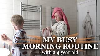 BUSY MORNING ROUTINE WITH 4 YEAR OLD | GROCERIES, CHORES & MORE | ALINA GHOST