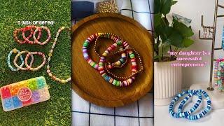 ️Clay Bead Bracelet TikTok Compilation ️ Making Bracelet Edits Shorts & Reels Small Business #201