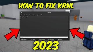 HOW TO FIX KRNL "FAILED TO FIND ROBLOX PROCESS" IN 2023