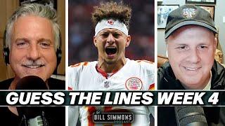 NFL Guess the Lines Week 4 with Cousin Sal | The Bill Simmons Podcast