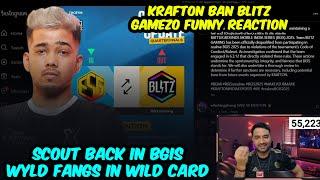 Scout Back in BGIS Wyld Fangs in Wildcard  | Krafton Ban Blitz Esports 