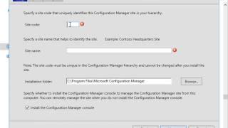 Installing System Center Configuration Manager Current Branch