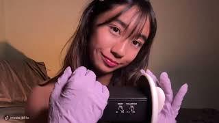 ASMR ~ Ear Massage | lotion, oil, silicone, latex gloves