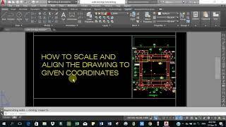 How to scale and align the drawing to its real coordinates