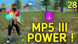 SOLO VS SQUAD || MP5 III POWER !!! UNLEASHING THE INNER DEVIL OF MP5 III || 99% HEADSHOT INTEL I5