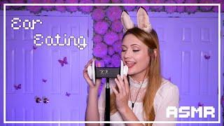 ASMR Ear Schlurping with Verbal Triggers (tapping, kisses, tongue fluttering)