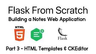 Build a Flask app: Note - HTML Templates & CKEditor 5 (part 3)