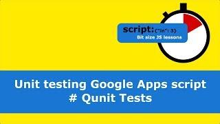 Unit testing Google Apps script # Qunit Tests