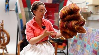 Blending sari silk and wool: spinning an experimental cabled yarn