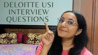 Deloitte USI Interview questions| My Interview experience| Deloitte USI CA fresher's hiring 2023