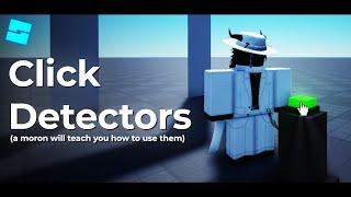 How to Use Click Detectors in Roblox Studio!