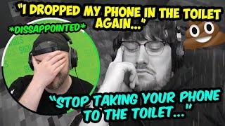 Biffle REVEALS That He DROPPED His PHONE in the TOILET AGAIN to His Friends!